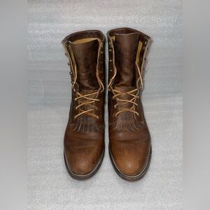 Justin Mens Roper Boots Model 545 Bay Apache Made in USA Size 10D